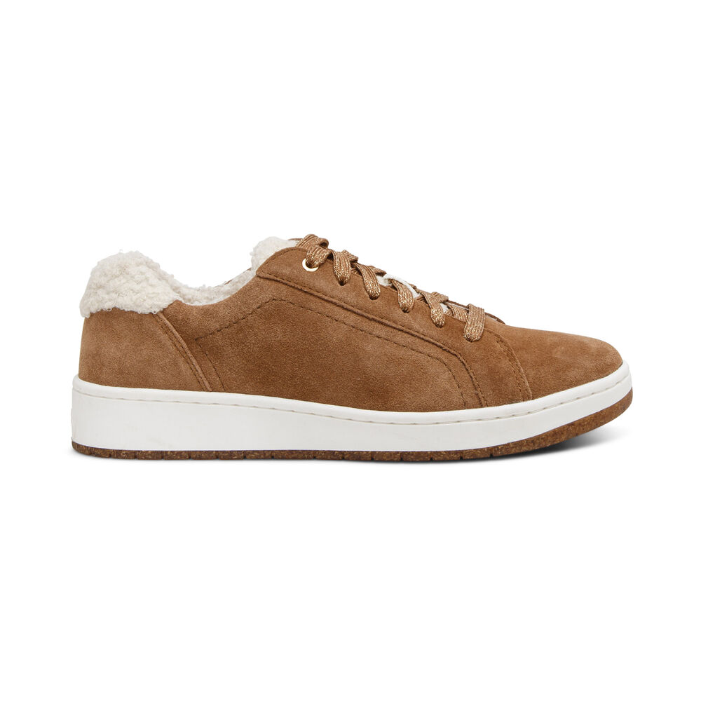 Aetrex Women's Blake Sneakers - Brown | USA 46FFA4S